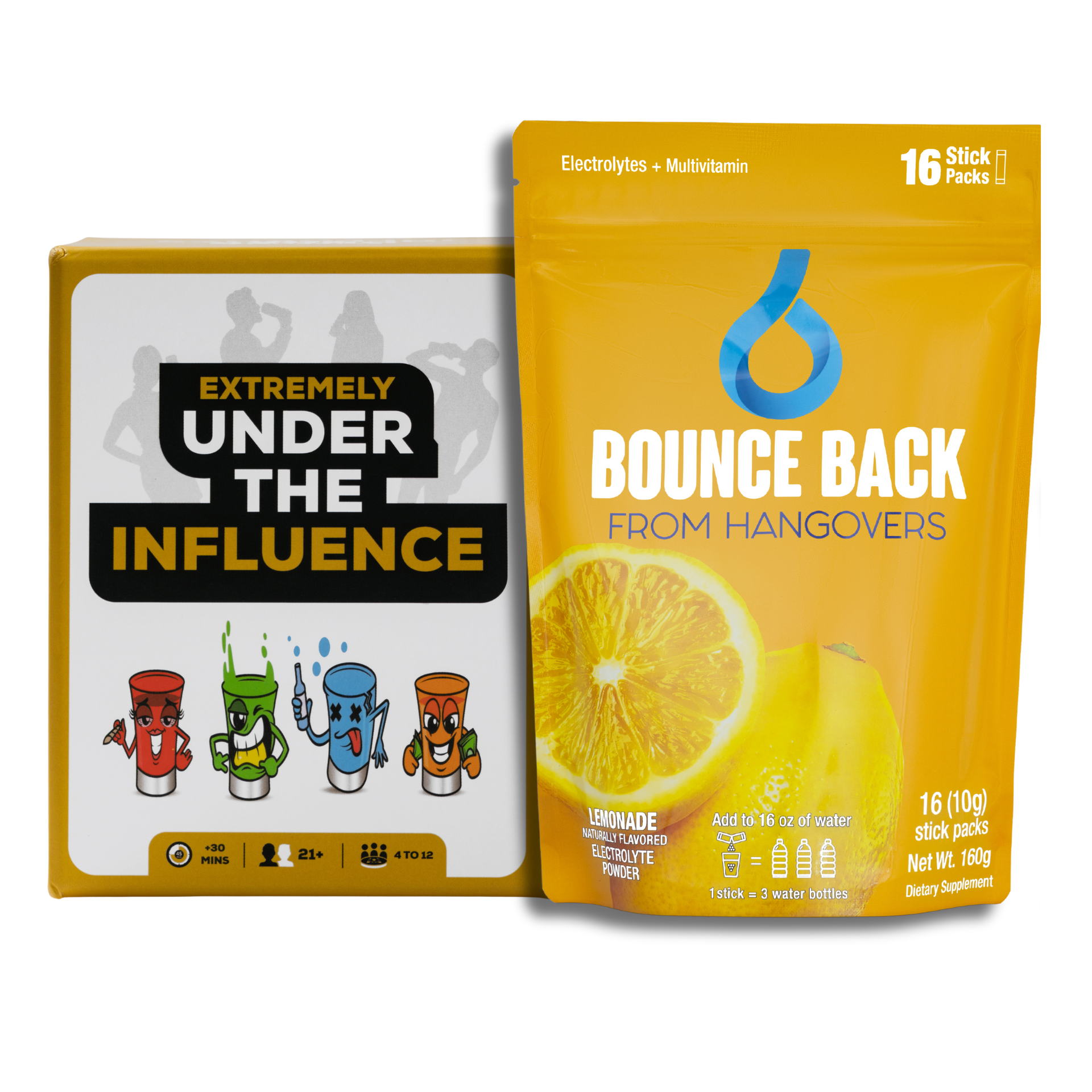 Extremely Under The Influence Recovery Bundle (Lemonade) - Shots No Chaser